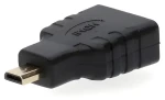 Nedis čierna / Adaptér HDMI - micro HDMI / pozlátené konektory / priamy (CVGB34907BK)