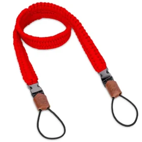 C-ROPE Traveler Bright Red / Popruh na fotoaparát / Paracord / 140 cm / nosnosť 50 kg (CRP-TRL-140-BRR)