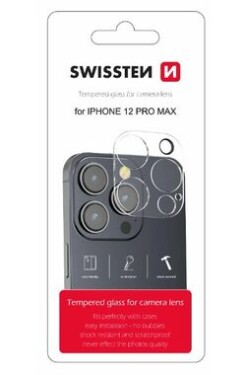 Swissten ochranné sklo na šošovku fotoaparátu pre Apple iPhone 12 Pro Max (94500104)