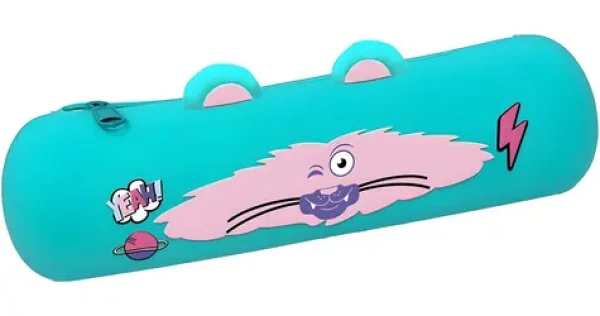 Mitama Mitamino Animal tyrkysová / Peračník / silikónový / zips / 22 × 7 × 6,5 cm (63704-0287)