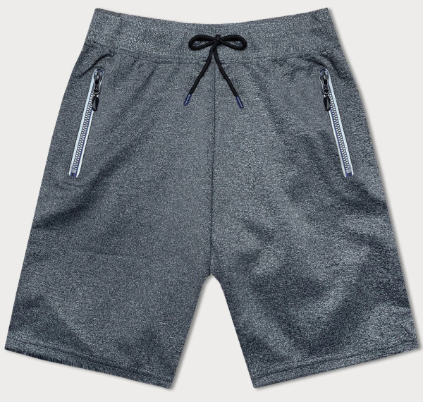 Tmavě šedé pánské sportovní kraťasy model 18612068 šedá XL - J.STYLE