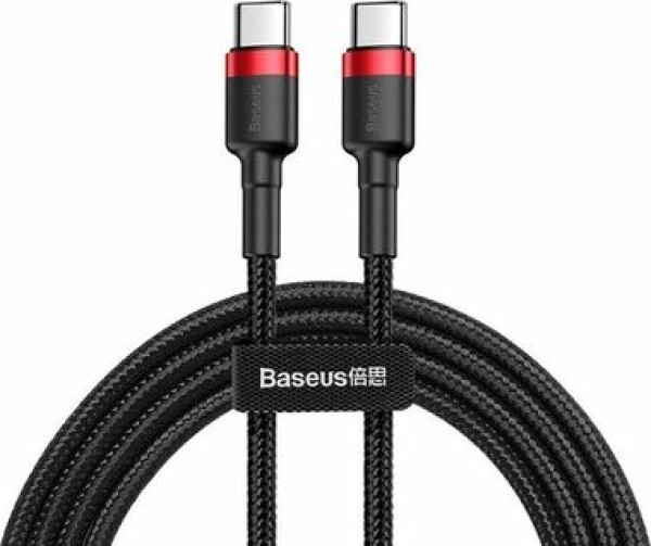 Baseus CATKLF-H91 kábel USB-C na USB-C čierno-červená / 2 m (CATKLF-H91)