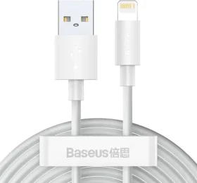 Baseus TZCALZJ-02 Sada káblov USB-A (M) - Lightning (M) 1.5 m biela / 2ks / 12W (TZCALZJ-02)