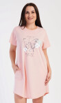 Dámske šaty s krátkym rukávom Butterfly modrá 2XL