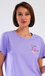 Dámske pyžamo Capri Flowers fialová 3XL