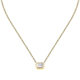Trussardi Elegantný pozlátený náhrdelník so zirkónom T-Design TJAXA20