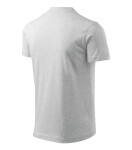 Tričko s výstrihom do V unisex svetlo šedá modrá XL