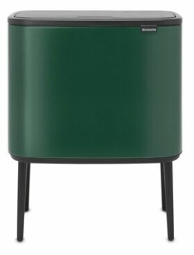 Brabantia Bo Touch Odpadkový kôš na triedený odpad 3 x 11 L tmavo zelená / 54 x 68 x 31.2 cm (304200)