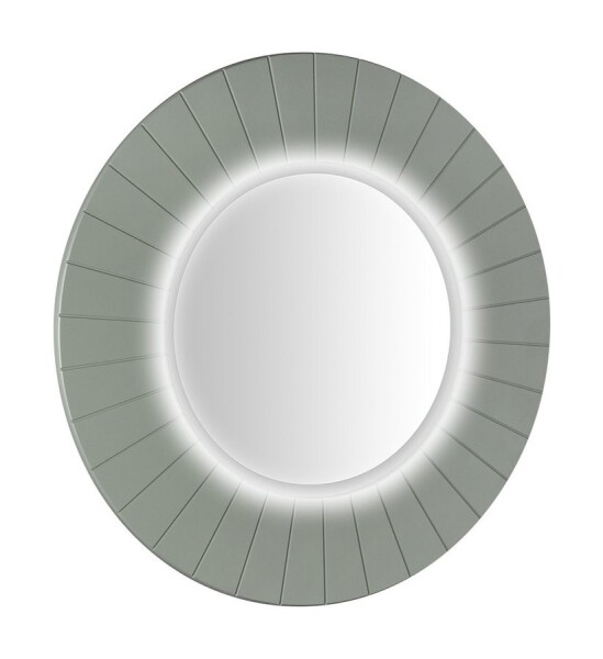 SAPHO - LUMIRO STRIP guľaté zrkadlo s LED osvetlením v ráme, priemer 75cm, verde LR750-4444S