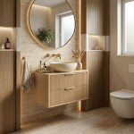 REA - Kúpeľňová skrinka pod umývadlo Mono 60cm Beige REA-M0408