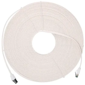 Extralink Cat.8 U/FTP biela / Patch kábel / 20 m / 40 Gbit/s / plochý