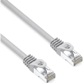 Logo LAN kábel S/FTP Cat 6a sivý / Sieťový kábel / RJ-45 / 10 m / 10 Gbit/s