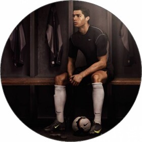 Jedlý papier Cristiano Ronaldo v šatníni 19,5 cm - Pictu Hap - Pictu Hap