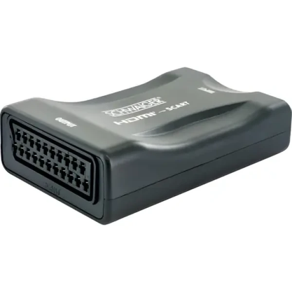Schwaiger prevodník HDMI na SCART / Redukcia / Plug Play / NTSC, PAL (HDMSCA02533)
