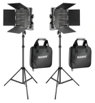 Neewer 660 Bi-Color LED / Sada štúdiových svetiel / 2x 40W / 3200-5600K / CRI96+ / statívy (B073XJN7XL)
