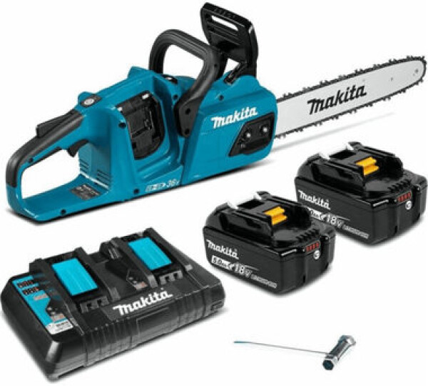 Makita DUC355PT2 / Aku reťazová píla / 2x 18V / Li-ion / 2x 5.0 Ah / dopredaj (DUC355PT2)