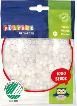 PLAYBOX Zažehľovacie korálky biele