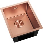 MEXEN - Trixo oceľový drez 1-bowl 370 x 440 mm, meď 6412371000-65