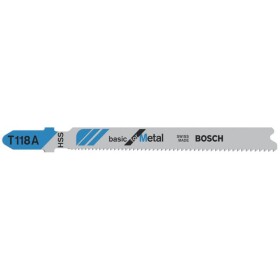 Bosch Pílové plátky do priamočiaré píly T 118 A, Basic for Metal, 5 kusov, 2608631013