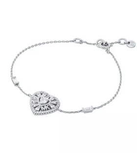 Michael Kors Romantický strieborný náramok so zirkónmi Love Kors MKC1690CZ040