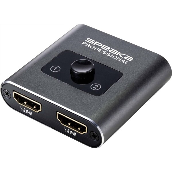 SpeaKa Professional SP-BDS-120 1 + 2 porty Prepínač HDMI pripravené pre Ultra HD 3840 x 2160 Pixel; SP-9261376