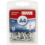 Novus 110057027 slepý nit (Ø x d) 4 mm x 12 mm hliník hliník 70 ks; 110057027