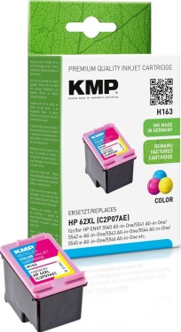 KMP Patrone HP 62XL (C2P07AE) comp. C/M/Y pigm. H128 - 1741,4030