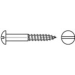 TOOLCRAFT TO-5446779 polkruhové skrutky do dreva 6 mm 70 mm drážka DIN 96 mosaz 100 ks; TO-5446779