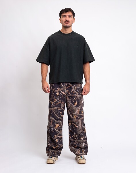 Carhartt WIP Fletcher Pant Camo Feather Tree, Black L