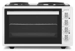 Guzzanti GZ 3641 biela / Mini rúra s platničkami / 1950W / dve platničky 14cm / 42L / 40 ° C-250 ° C / časovač / parné čistenie (GZ 3641)