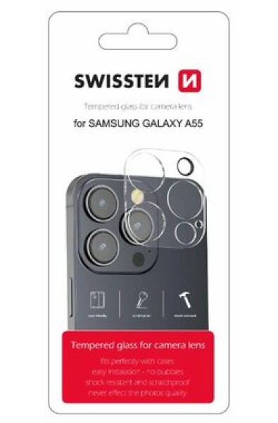 Swissten Ochranné sklo šošoviek fotoaparátu pre Samsung Galaxy A55 (94500216)
