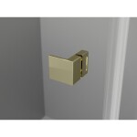 MEXEN/S - Lunar L Duo sprchový kút dvere krídlové 90 x 80, transparent, zlato 834L-090L-080P-50-00