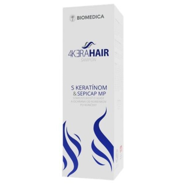 BIOMEDICA 4KERAHAIR Šampón s keratínom & Sepicap MP (inov. 2025) 210 ml