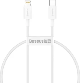 Baseus Superior kábel USB-C na Lightning biela / 0.25 m (CATLYS-02)