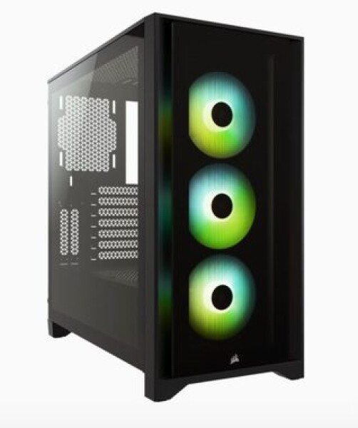 Corsair iCUE 4000X RGB čierna / Mid-Tower / ATX / 1x USB 3.0 1x USB-C / priehľadná bočnica (CC-9011204-WW)