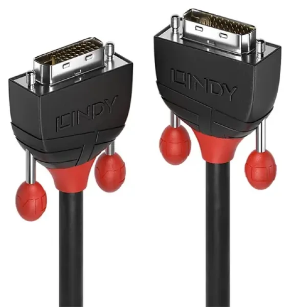 Lindy DVI-D Dual Link Black Line čierna / Kábel / DVI-D - DVI-D / 5 m / max. 2560×1600 px (36254)
