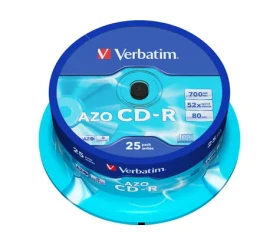Verbatim CD-R AZO 700MB spindle 25 ks / 52x
