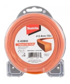 Makita E-02808 Struna nylonová hranatá 2.4mm 15m oranžová (E-02808)