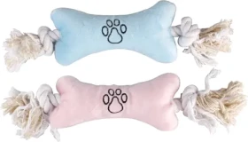Flamingo Wessel Hračka pre šteňatá Kosť s lanom 40cm (FLA-511796)