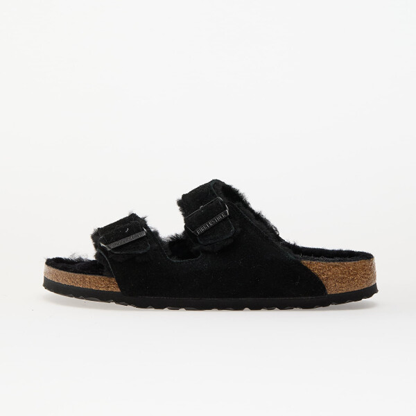 Tenisky Birkenstock Arizona Shearling Suede Leather/ Fur Black EUR 40