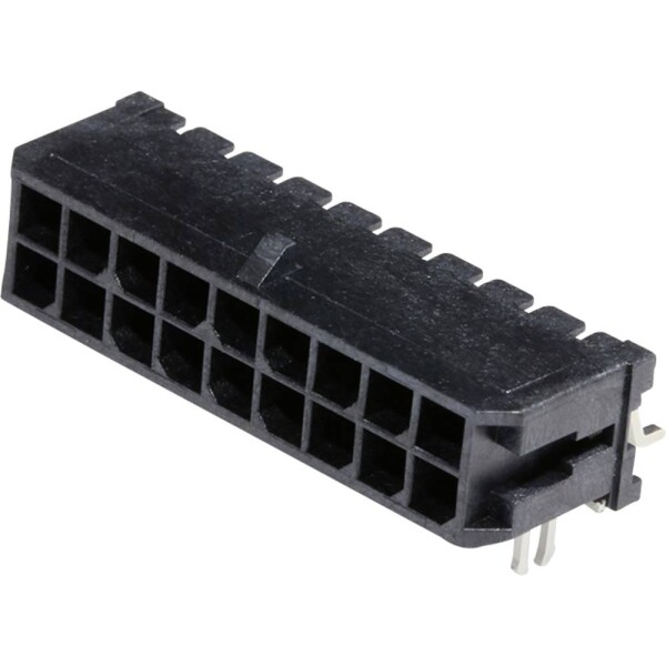 Molex vstavaná pinová lišta (štandardná) Počet pólov 18 Raster (rozteč): 3 mm 430451807 1 ks Tape on Full reel; 430451807