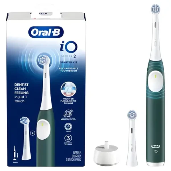 Oral-B iO Series 2 Forest Green / Elektrická zubná kefka / magnetická iO / 3 režimy / cestovné puzdro (8700216615204)