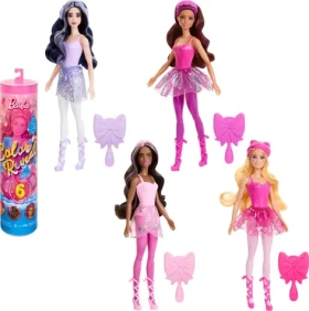 Mattel Bábika Barbie Color Reveal Baletnica HRK17