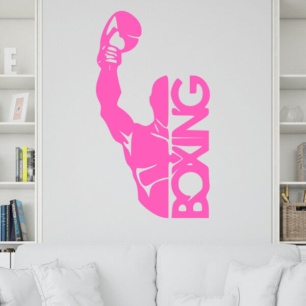 Veselá Stena Samolepka Box Farba: růžová, Veľkosť: 100 x 55 cm