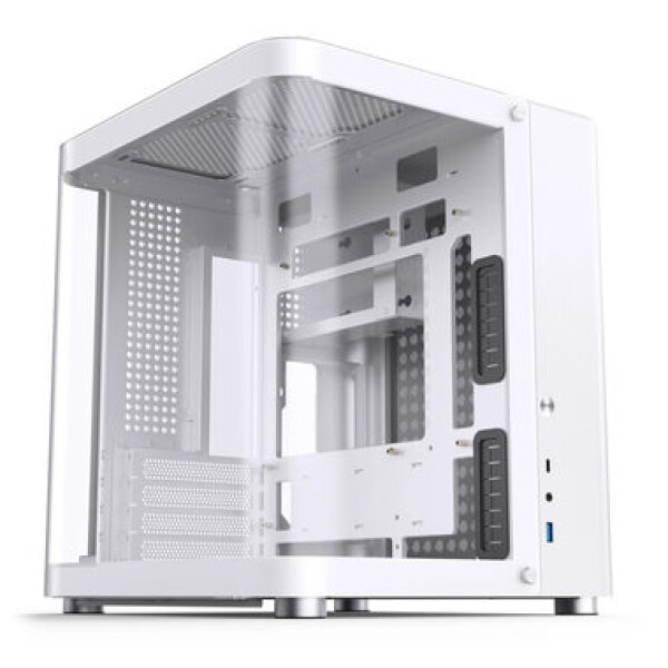 Jonsbo TK-1 biela / Micro-ATX / 1x USB-A 3.0 / 1x USB-C 3.2 / bez zdroja / priehľadná bočnica (TK-1 WHITE)