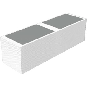 Weidmüller 2621270000 CC-FO 85/54 MM SI značenie prístrojov Potlačiteľná plocha: 85.4 x 54 mm strieborná Počet markerov: 100 100 ks; 2621270000