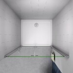 H K - Sprchové dvere SOLO B8 120, zalamovacie 119-121 x 185 cm SE-SOLOB8120SET