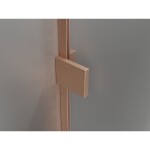 MEXEN/S - Lunar T sprchovací kút dvere krídlové ľavá 115 x 100, transparent, meď kartáčovaná 834T-115-100-65-00-L