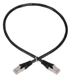 Extralink čierna / Patch kábel / Cat5e FTP / RJ-45 / 0,5 m