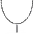 Guess Štýlový oceľový náhrdelník X Plate JUXN03001JWGMT/U